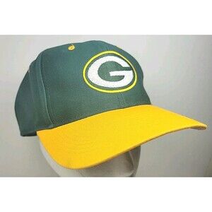Vintage Green Bay Packers Big Logo 7 Split HEADLIGHTS Hat Snapback NEW